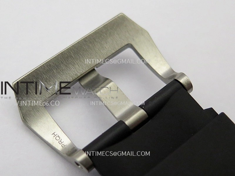 PAM1389 Titanium Submersible Black Ceramic Bezel VSF 1:1 Best Edition Black Dial On Black Rubber Strap P.9010 Clone